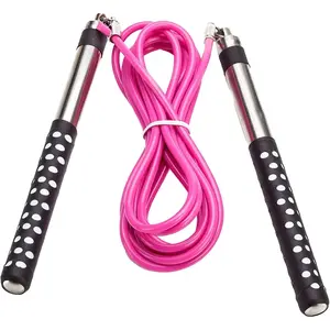 Freestyle Boxing Jump Rope by  with Long Handles for  control, adjustable to any height, Freestyling, Double Unders, Crossovers, HIIT and