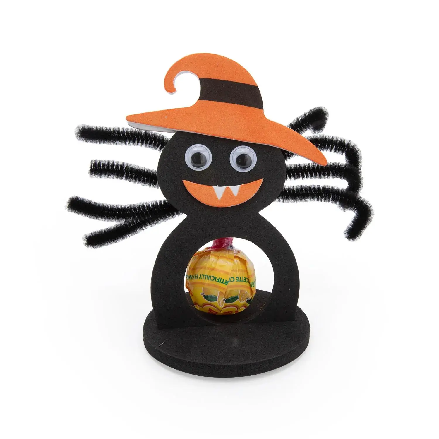 Fun Express Halloween Spider Lollipop Craft Kit - Makes 12