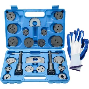 24 Piece Disc Brake Caliper Tool Kit Front Rear Brake Piston Compression Tool Brake Pad Replacement Reset Wind Back Kit
