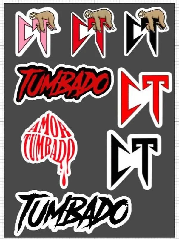 Corridos Tumbados Sticker Sheet Decor Decorative Fan Tiles Sticker Ornaments