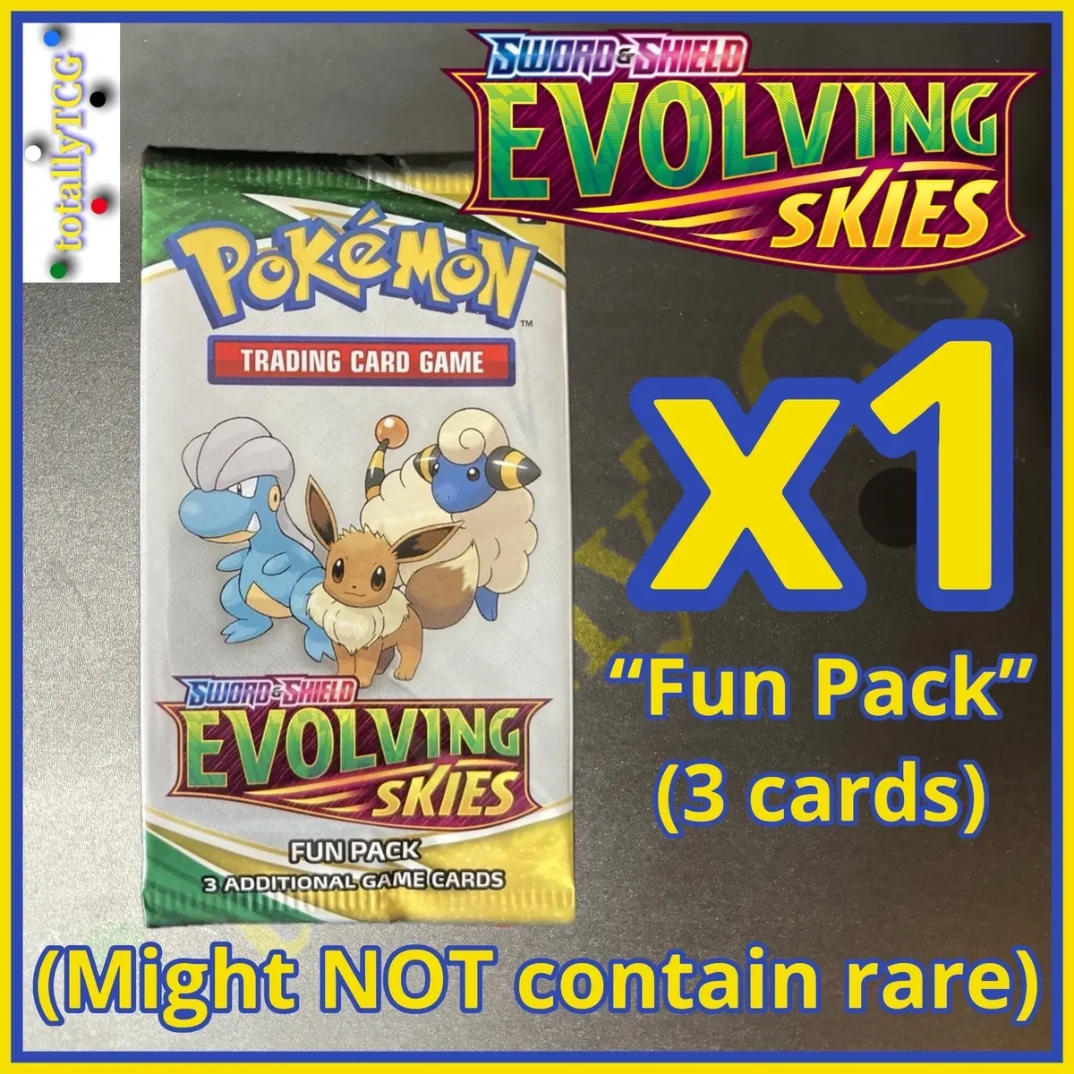 Pokemon 2021 Evolving Skies 3 Card Fun Pack - Might NOT contain rare! - TikTok Shop Pokemon 2021 Evolving Skies 3 Card Fun Pack - Might NOT contain rare! - TikTok Shop
