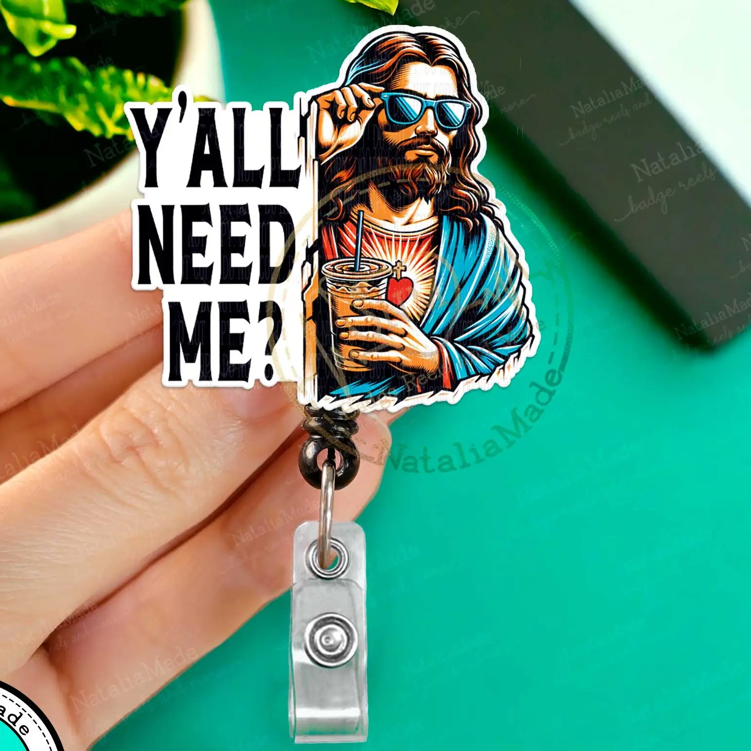 Yall Need Me Retractable Badge Reel