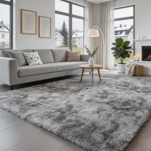 Ultra Soft Plush Area Rug, Non-Slip Shaggy Rug for Bedroom, Living Room, Dorm and Home Decor, Multiple Sizes