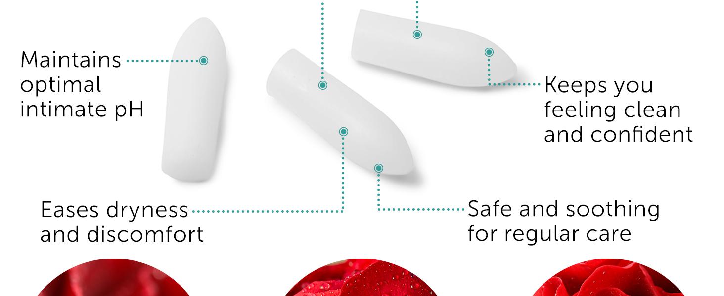 Vaginal Probiotics for Women | Boric Acid Intimate Care Suppositories | pH Balance Support | Yeast Infection Care | Natural Defense Against Fishy Odor, Burning & Excess Discharge | 12 Vaginal Suppositories