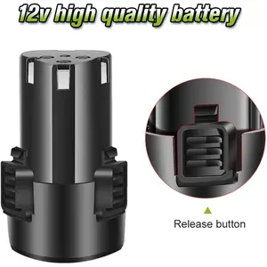 2 Packs Lithium 12V Batteries with a Battery Charger,1.5Ah Battery for 12V Cordless Power Tools,12V Battery Packs for Weed Eater,Sander,Cordless Drill,Buffer Polisher