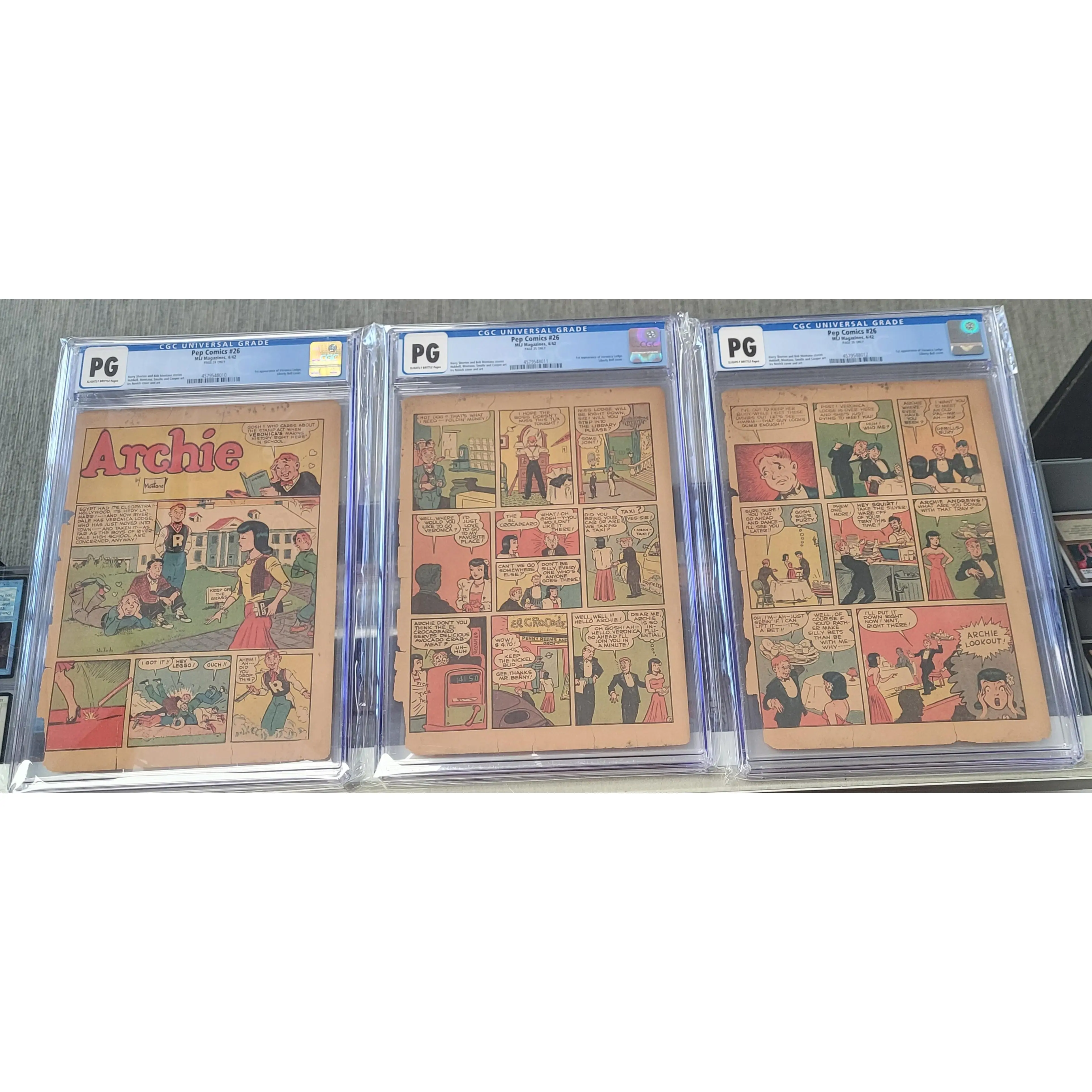 Pep Comics 26 Pages 24, 25 & 26 First Veronica Lodge Full Story CGC