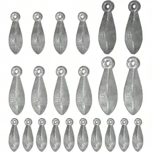 22 Pieces Fishing Weights Sinkers Kit With 1oz To 5oz Bank Sinkers For Saltwater Freshwater Fishing Premium FishingSinkers And Weights For Bass Casting kast  king  saltwater