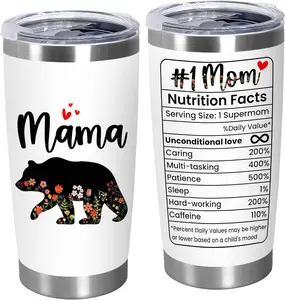 OASSIE Christmas Birthday Gifts for Mom from Daughter Son - 20 oz Stainless Steel Insulated Coffee Tumbler with Lid - Mothers Birthday Gifts, Mama Gift Ideas, Gift for Mother in Law Grandma Women 20 OZ Stainless Steel Tumbler