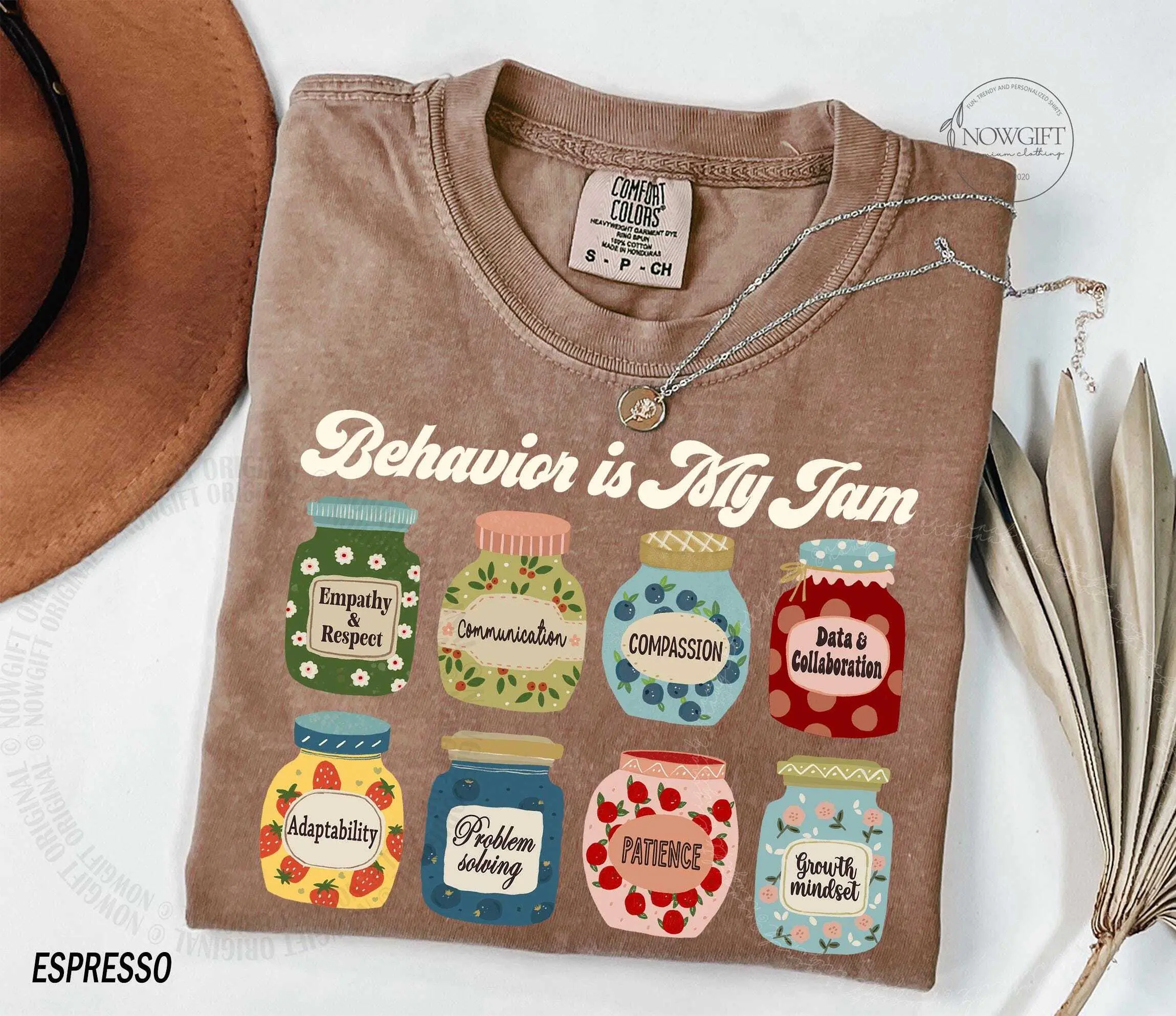 Behavior Analyst Shirt, Behavior is My Jam,  Behavior Therapy tee, Behavioral Therapist, Behavior Tech, Behavior Specialist Check Collars Cotton Fit
