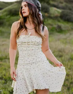 RSQ Womens Floral Tube Dress