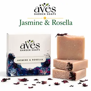 Jasmine & Rosella Handmade Floral Bar Soap | Aves Garden Soaps