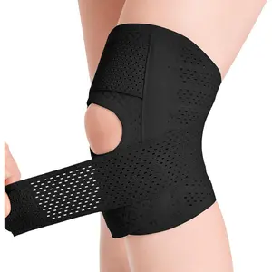 Knee Brace with Side Stabilizers Relieve Meniscus Tear Knee Pain ACL MCL Arthritis,Joint Pain Relief, Breathable Adjustable Knee Support Suitable for Men and Women with Sports Injuries