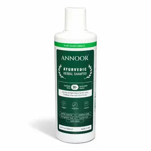 Annoor Ayurvedic Herbal Shampoo – Sulfate-Free, Plant-Based, Gentle & Nourishing for All Hair Types (16.9 fl oz / 500 mL)
