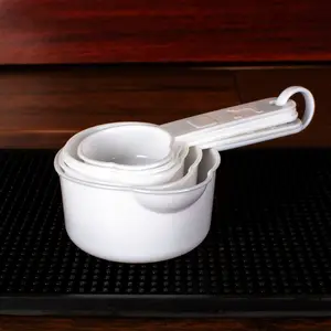 BarConic® Plastic Measuring Cup Set, Kitchen Utensils with Handles, Lightweight & Flexible for Kitchen Use