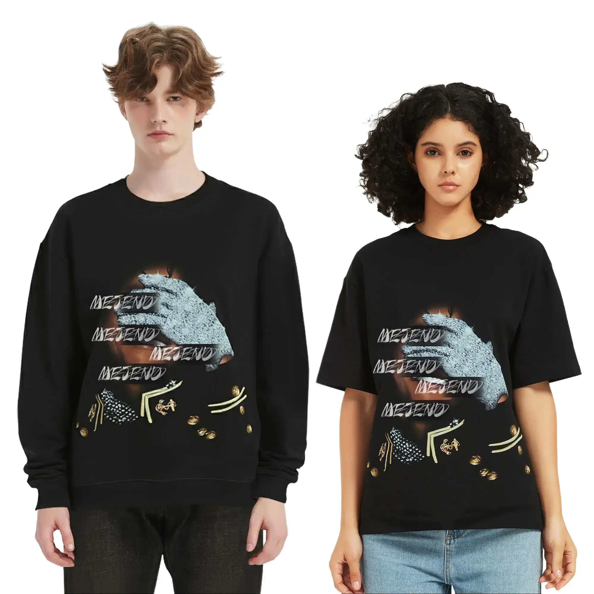 MJ "Rhinestone" shirt, Unisex 100% Cotton Oversized Michael Graphic Tee, MJ tshirt With Rhinestone, Breathable Cotton Graphic Tees, Summer Casual Urban Streetwear Top with MJ Shirt Hoodie Print Outfit