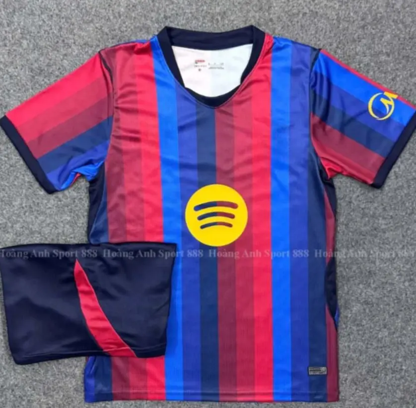 Blue Red Soccer Jersey Set – Lightweight Football Kit with Shorts, Breathable Quick Dry Sportswear for Men Women