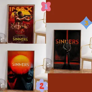 Sinners Film Poster, Wall Art Print, Art Home Decoration Poster, Gifts High Quality, Canvas Art Print, UNFRAMED