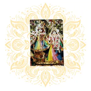 Acrylic Radha Krishna Rainbow