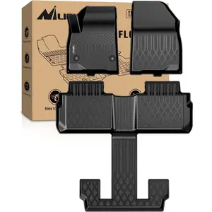 Nilight TPE Floor Mats for Car, Custom Fit All-Weather Heavy-Duty Floor Liners for GMC Acadia Bucket Seats 2017-2022, Automotive Car Accessory