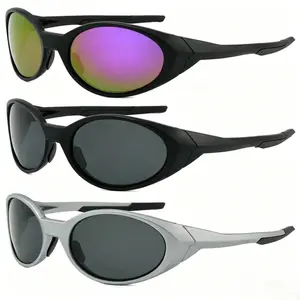 Unisex Polarized Outdoor Sunglasses - Futuristic Wraparound Sport Shades with UV400 Protection, Retro Athletic Eyewear for Cycling, Running, Comfortable All-Day Performance Fit glasses LED Light Blocking Stickers