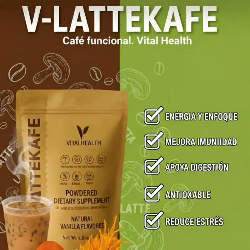 VitalHealth V-LatteKafe Creamy Gourmet Blend with Adaptogenic