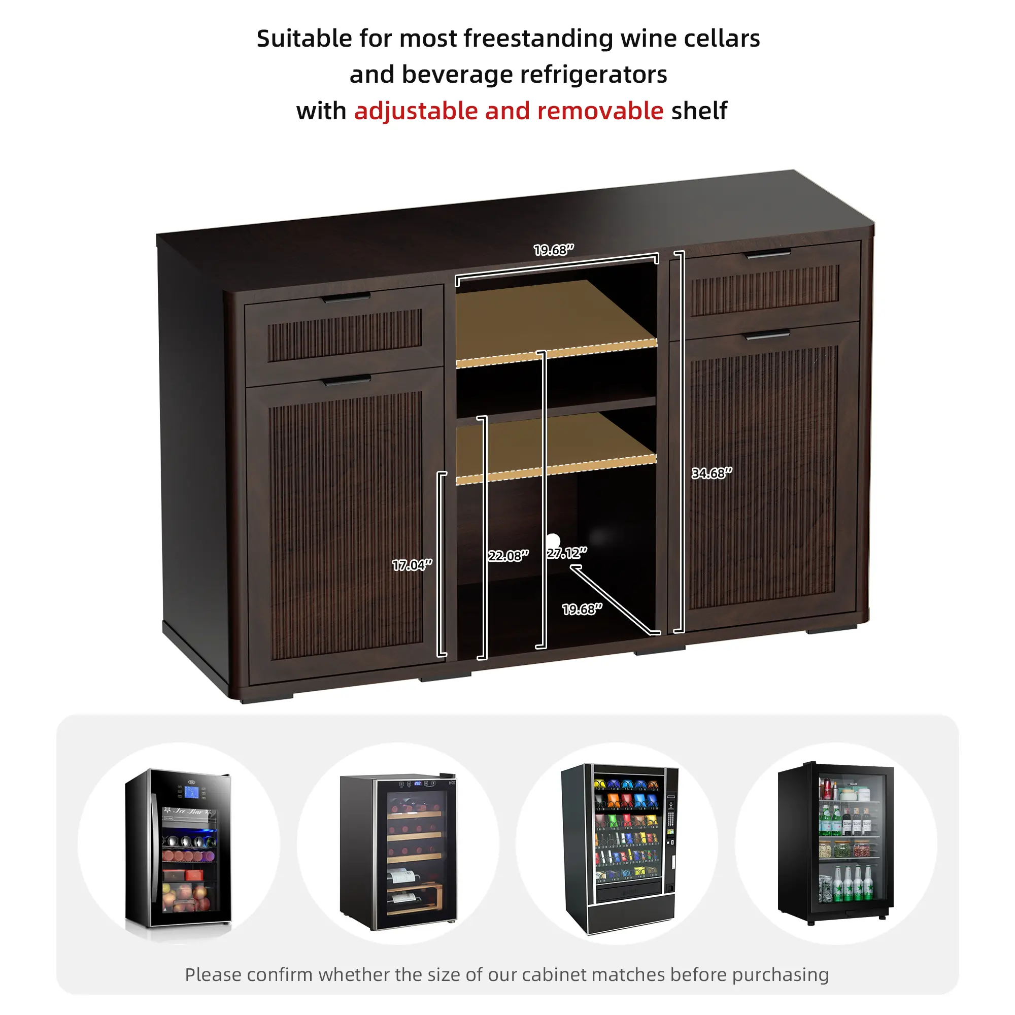 knee length dresses for ladies Retro Mini Refrigerator – Essentials with Eden, LLC main image 1
