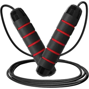 Adjustable Jump Rope ,All-Purpose Exercise Jump Rope with Tangle-Free, Comfortable Foam Handles