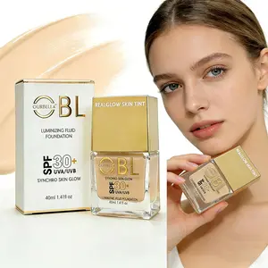 4-in-1 Matte Flawless Foundation SPF30, 24H Long-Lasting Oil Control Waterproof Hydrating Medium Coverage Lightweight Skin Tint Concealer Makeup For All Skin Types, Classic Ivory 40ML