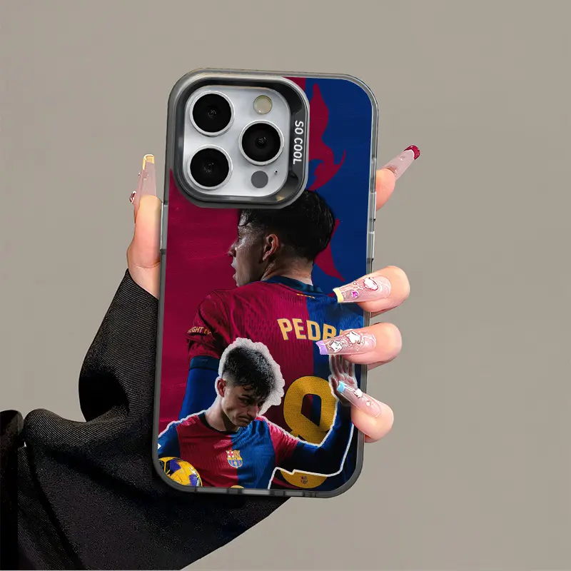 IPhone 17 Promax Pedri Phone Case Anti Drop Protective Case Suitable for iphone 16 15 14 13 12 11 XS Plus Acrylic Phone Case