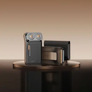 SKYWORTH METZ Series Gold Card Shaver - Waterproof Dual Ring Arc Ultra-Slim Portable to Carry for Travel Perfect Gift for Him Father Students Husband