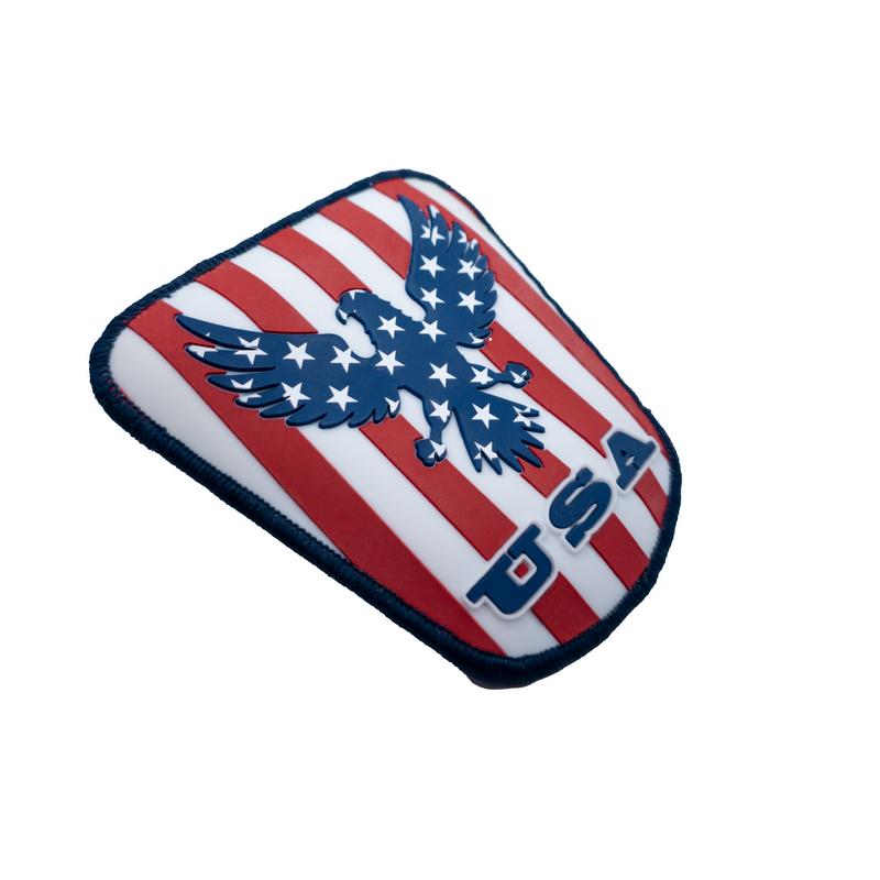 Shoe Lace Clip-On Charm - USA Flag Eagle Design (1 Piece) - One Size