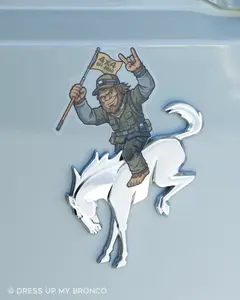4x4 Mode Sasquatchy — Bronco Rear Emblem Vinyl Decal (Off-Road Edition)