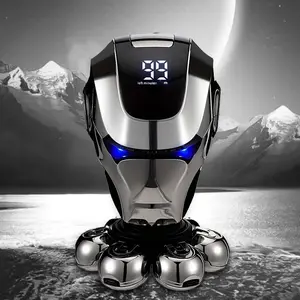 Gertzy Men's Electric, USB Rechargeable Trimmer, Painless Precision Shaver, Robot Shape, Perfect Gift for Father's Day, Christmas, Birthday, Home, Travel, Daily Use