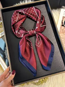 Women's Fashionable Paisley Print Square Scarf, Casual Versatile Scarf for Women, Fashion Accessories for Daily Wear, Perfect for Fashion and Outdoor Activities, Fashion Hair Scarves