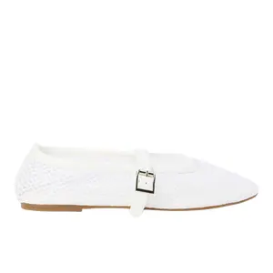 COCONUTS by Matisse Womens Nolita Mary Jane Ballet Flats Casual - White