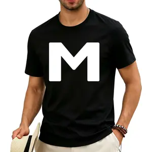 Letter M Capital Bold Alphabet Matching Monogram T-Shirt