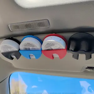 Trending 3D-Printed Visor Clip Holder - Universal Clip-On Black Organizer, Durable Quick Access for Round Can & Nicotine Pouch, Ideal for Motorcycles, Camping, Fishing & Long-Distance Trips（FS）