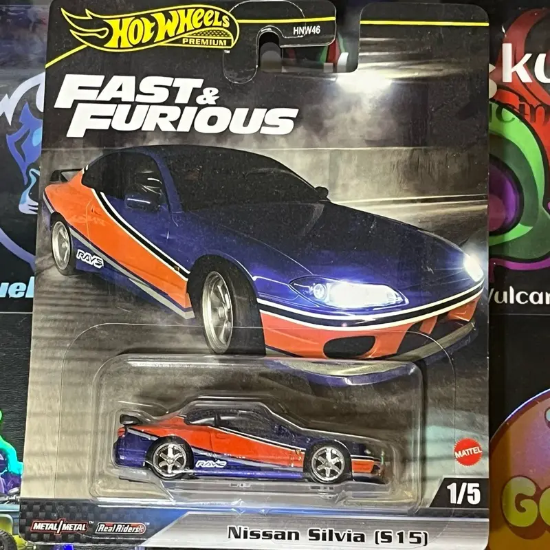 Hot Wheels Premium Fast & Furious Silvia S15 Mona Lisa Nissan Silvia S15 Collectible Die-Cast Car Model 1/5 Series