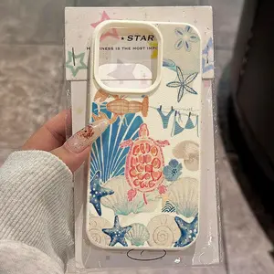 Phone Case - Ocean-Themed Fun Patterns Suitable for Iphone 17 Pro Max Cases, Compatible with Iphone 16 Pro Max/14/15 Plus/15/13 Pro/12/11, Featuring a Premium TPU Material That Is Stylish And Protective Against Drops