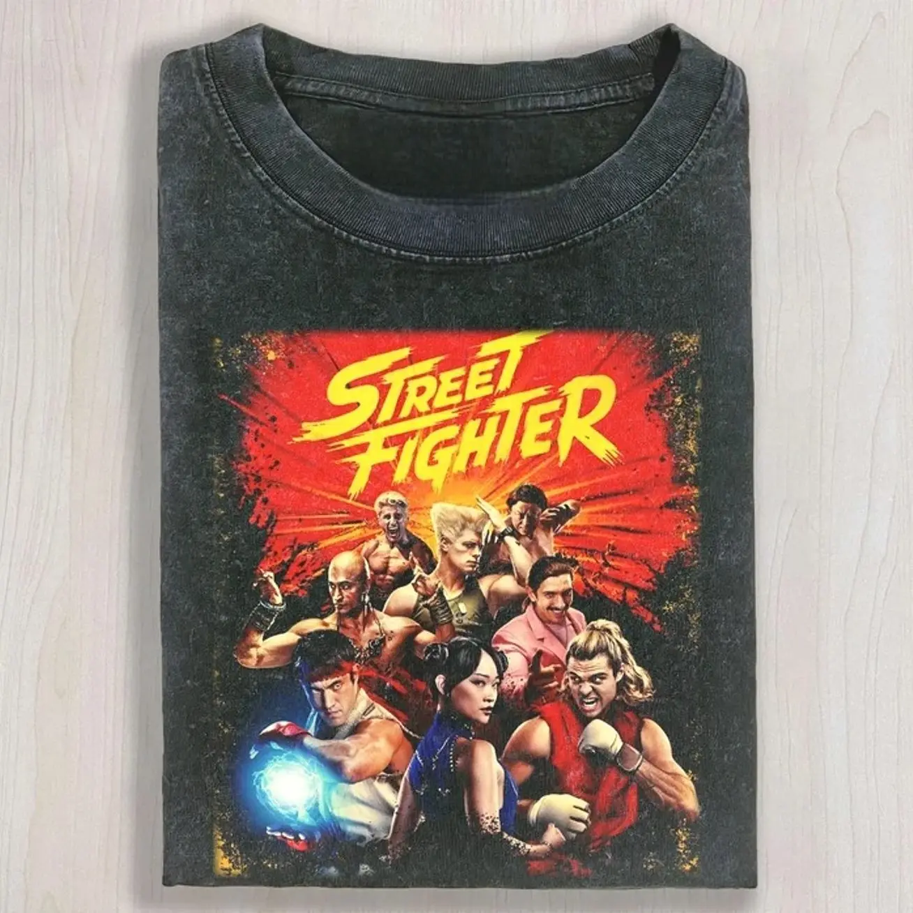 The Street Fighter II Shirt, Vintage Movie T-shirt, Unisex Cotton Crewneck Tee, Size S-3XL