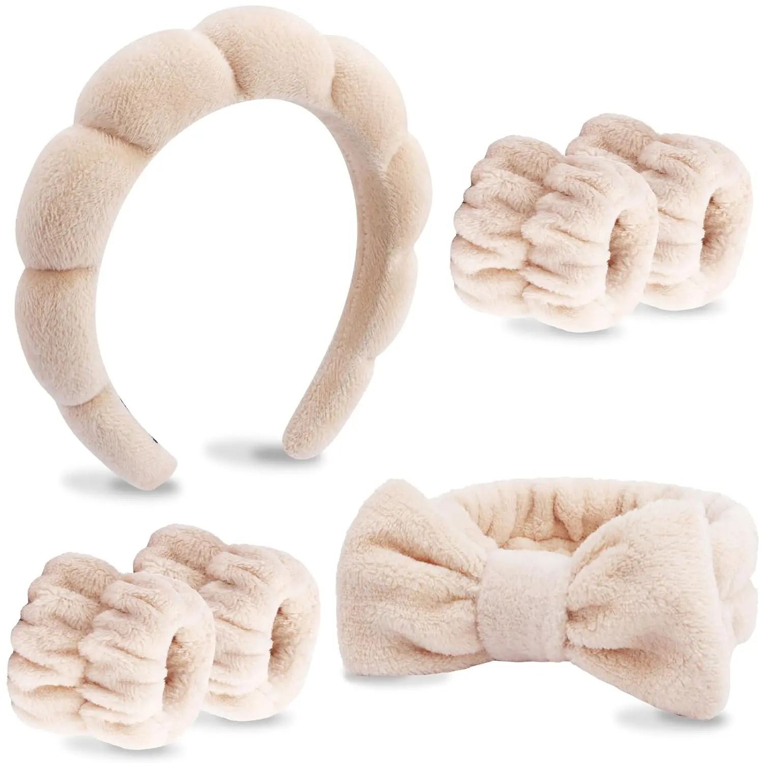 Brown headband and wristband set - TikTok Shop