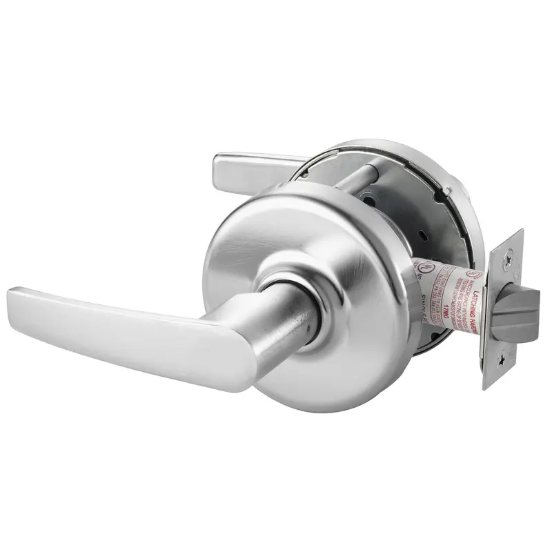 212 MAIN Corbin Russwin Cl3300 Series Zinc Armstrong Lever & D Rose Privacy Door Security Lock, Grade 1 Extra Heavy Duty Handle Door Hardware, Satin Chrome, 2-3/4" Backset Cylindrical Doorknob