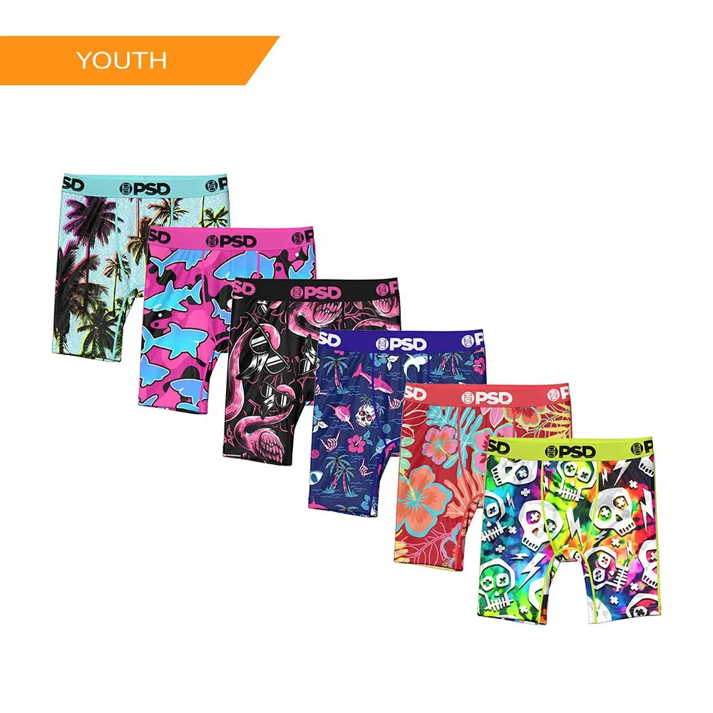 PSD Youth Boys Boxer Brief 6 Packs - Soft, Breathable and Stretchy Comfortable Underwear for Active Kids PSD Youth Boys Boxer Brief 6 Packs - Soft, Breathable and Stretchy Comfortable Underwear for Active Kids