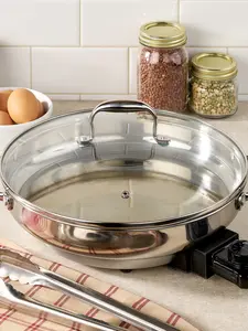[FLASH SALE] Stainless Steel 12-Inch Electric Skillet