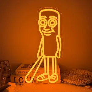 Italian Brainrot Neon Sign, LED Neon Lights, Neon Accent Lights, Tung Tung Tung sahur Neon Light Dimmable Funny Figures Neon Light Stick Person Tire Person Wall Sign for Bedroom Club Cafe Bar Collectors Aesthetic Décor Funny Fans Gifts(12.9*12.2in)