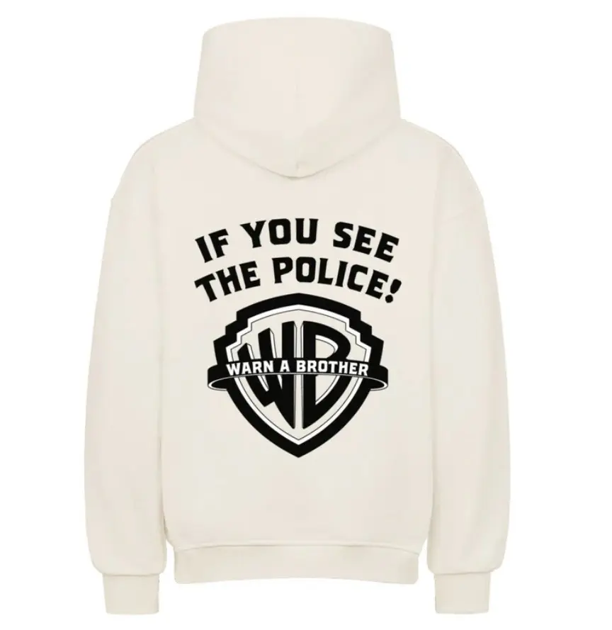 Warn A Brother Graphic Hoodie, Bold Statement Humor Apparel, Unisex Menswear Womenswear Top, Streetwear Fashion woman hoodie