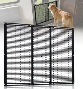 RV Screen Door Protector for Dogs, Adjustable 16.46"-30.24" RV Entry Screen Door Grille, Keeps Pets Safe and Prevents Screen Damage