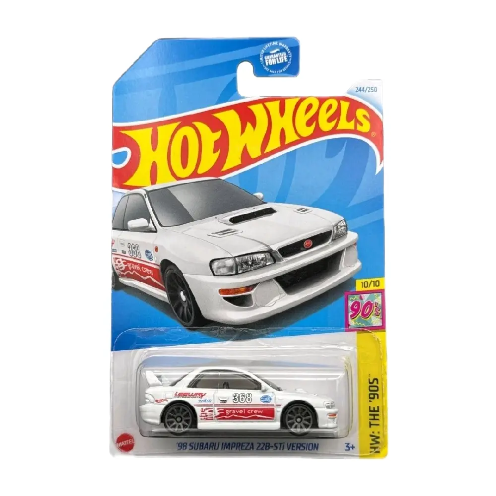 Hot Wheels 1998 Subaru Impreza 22B-STi Version '90s Era Collector's Edition Diecast Model Car, Tribute to the '90s Diecast Vehicles, 90'S, New