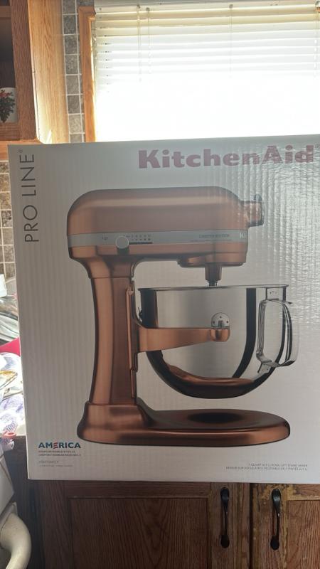 KitchenAid Copper Limited Edition Pro Line 7 Qt Bowl Lift Stand Mixer with Attachments Rare Limited Pro Line Edition