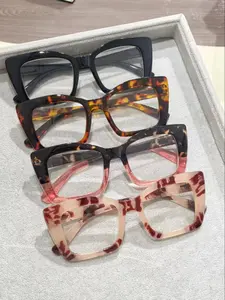 Simple Anti-blue Light Eyeglasses, Basic Square Frame Fashion Eyeglasses for Women & Men, Fashion Eyeglasses for Work, Daily Clothing Decor, Stylish Square Frames